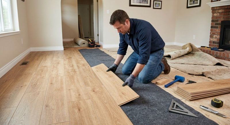 Laminate Floor Remodeling in Walton County, GA