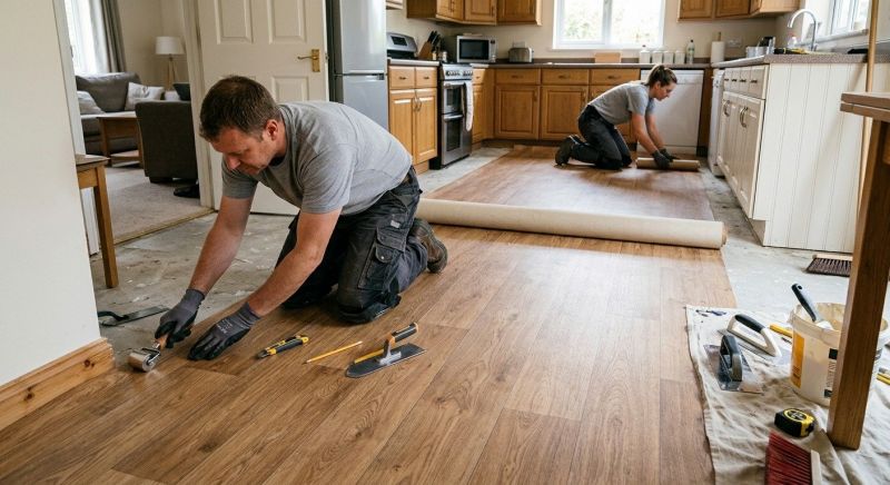Linoleum Flooring Replacement in Walton County, GA