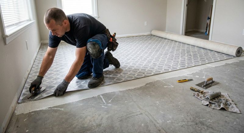 Sheet Linoleum Installation in Hoschton, GA